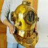 Orca INTERNATIONAL CO.Antiq Old Brass Skuba Diver Helmet, Vintage Quality Collectibles Replica GIF view 3