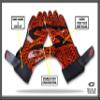 Black Stealth Football Receiver Gloves - Grip Silicone Grip Adult Men Youth Boys Sticky Flag Wide Boost Your Game Pro Durable Battle view 2