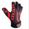 Black Stealth Football Receiver Gloves - Grip Silicone Grip Adult Men Youth Boys Sticky Flag Wide Boost Your Game Pro Durable Battle view 4