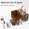 Lckaey Purse Organizer Insert For LV NEW NANO mini bags Speedy Tote Felt Organizer Bag Shaper Y061coffee-new NANO view 3