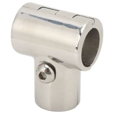 316 Stainless Steel Boat Hand Rail Fitting Heavy Duty 90 Degree T/Tee Fitting Rail Split Connector for 25mm/1in Tube