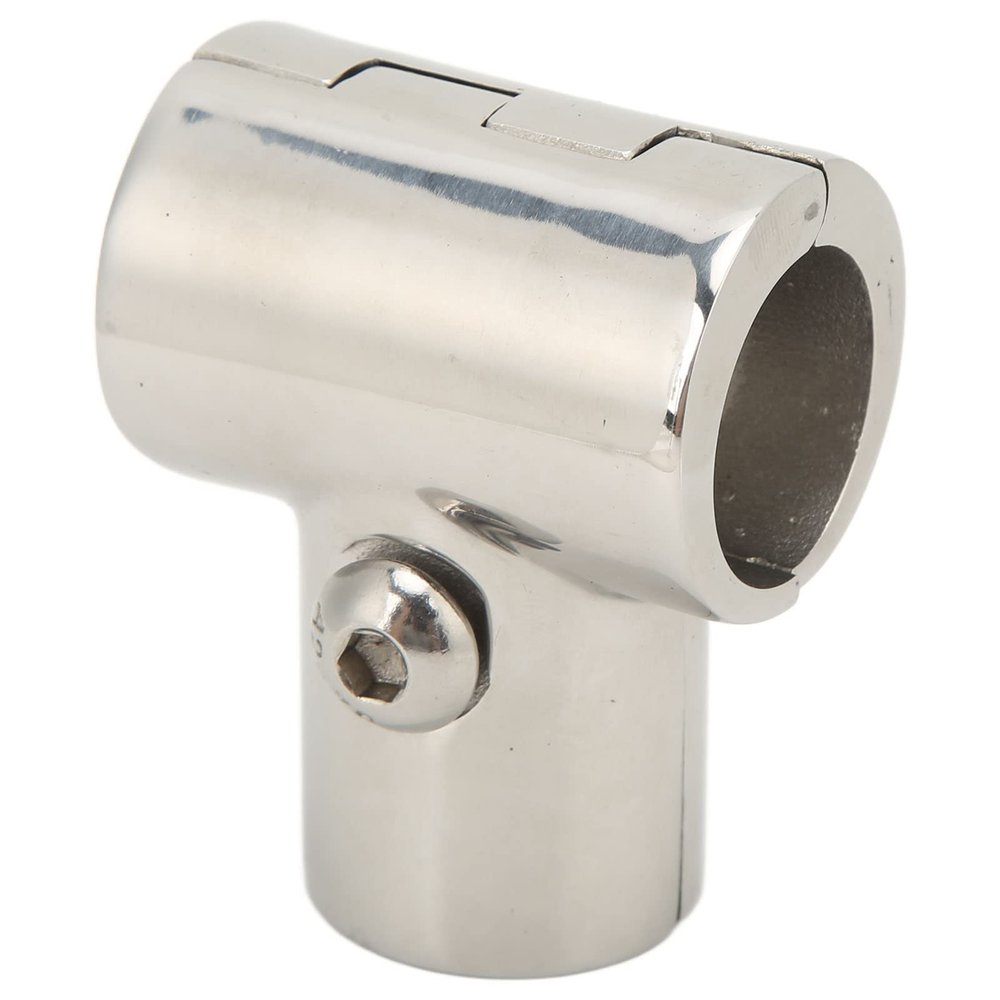 316 Stainless Steel Boat Hand Rail Fitting Heavy Duty 90 Degree T/Tee Fitting Rail Split Connector for 25mm/1in Tube