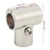 316 Stainless Steel Boat Hand Rail Fitting Heavy Duty 90 Degree T/Tee Fitting Rail Split Connector for 25mm/1in Tube view 2
