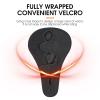 Comfortable Memory Foam Padded Bicycle Seat for Men Women Extra Soft Silicone Waterproof Replacement Saddle for Outdoor Cycling Cruiser Bike Mountain Bike Road Bikes,Black C view 3