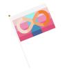 Mlm Pride Flag Double Flags Fluttering In Their Hands, Shining With Blood Youth, Exploring Cultural Connotation view 3