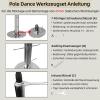 PRIORMAN Dance Pole Tool Kit, Portable Black Toolkit Bag for Static/Spinning Dance Pole Assembly & Removal view 2