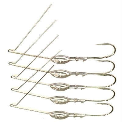 10 Guppy Minnow R Bend Spinnerbait Heads Spinner Bass Pike - Unpainted 3/4oz