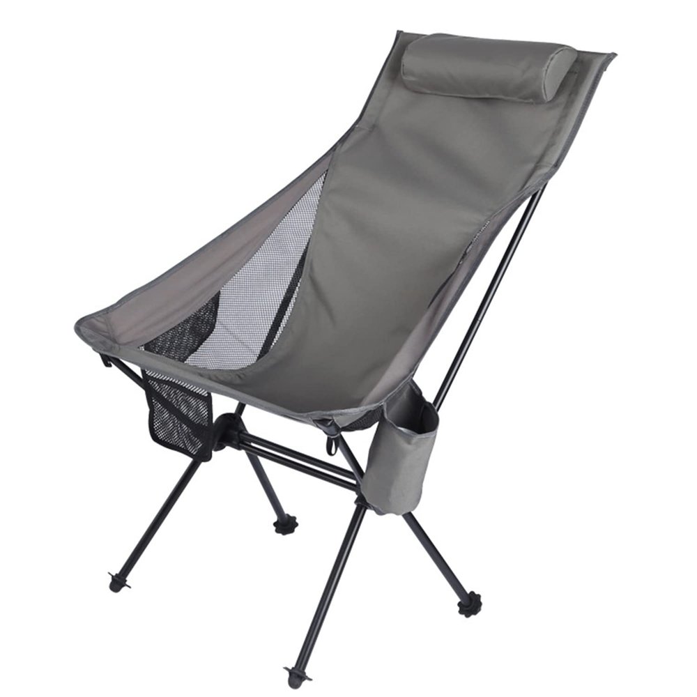 GUO FENG DIAO Outdoor Camping Chair, Folding Camping Chair, Heavy Duty Steel Frame, Padded Lawn Chair with Arm Rest Cup Holder and Portable Carrying Bag (No. 8 Folding Chair)