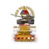 Kiss-Cut Stickers - Army - Cold War Vet - 3rd Armored Division - Gelnhausen, Germany - M60A1 Tank - Spearhead w Fire - 1973-76 Cold X 300 (6"x6", Transparent) view 1