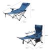 GUO FENG DIAO Outdoor Camping Chair, Folding Camping Chair, Heavy Duty Steel Frame, Padded Lawn Chair with Arm Rest Cup Holder and Portable Carrying Bag (No. 33 Folding Chair) view 3