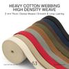 CRAFTMEMORE Heavy Cotton Webbing - Straps for Arts and Crafts, Luxury Bag Strap High Density Webbing (1 1/4 Inch x 2 Yards, Olive Drab) view 4