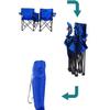 GUO FENG DIAO Outdoor Camping Chair, Folding Camping Chair, Heavy Duty Steel Frame, Padded Lawn Chair with Arm Rest Cup Holder and Portable Carrying Bag (No. 25 Folding Chair) view 3