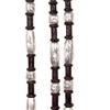 Double S Silver Plated Barrel/Ball Ferrule Direct Contact Romel Reins for Horses 24 oz. | Color Chocolate | Enhanced Horse Control | Hand-Braided Rawhide | Silver Accents | Promotes Proper Drape view 2