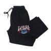 CornBorn Florida Atlantic Sweat Pants - Premium Fleece FAU Logo Winning in Paradise - Black - Medium
