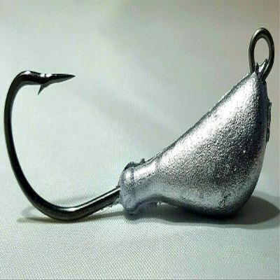 100 Unpainted Banana Jig Head Blackfish Striper Bass Lure Ultra Point Hook 4oz