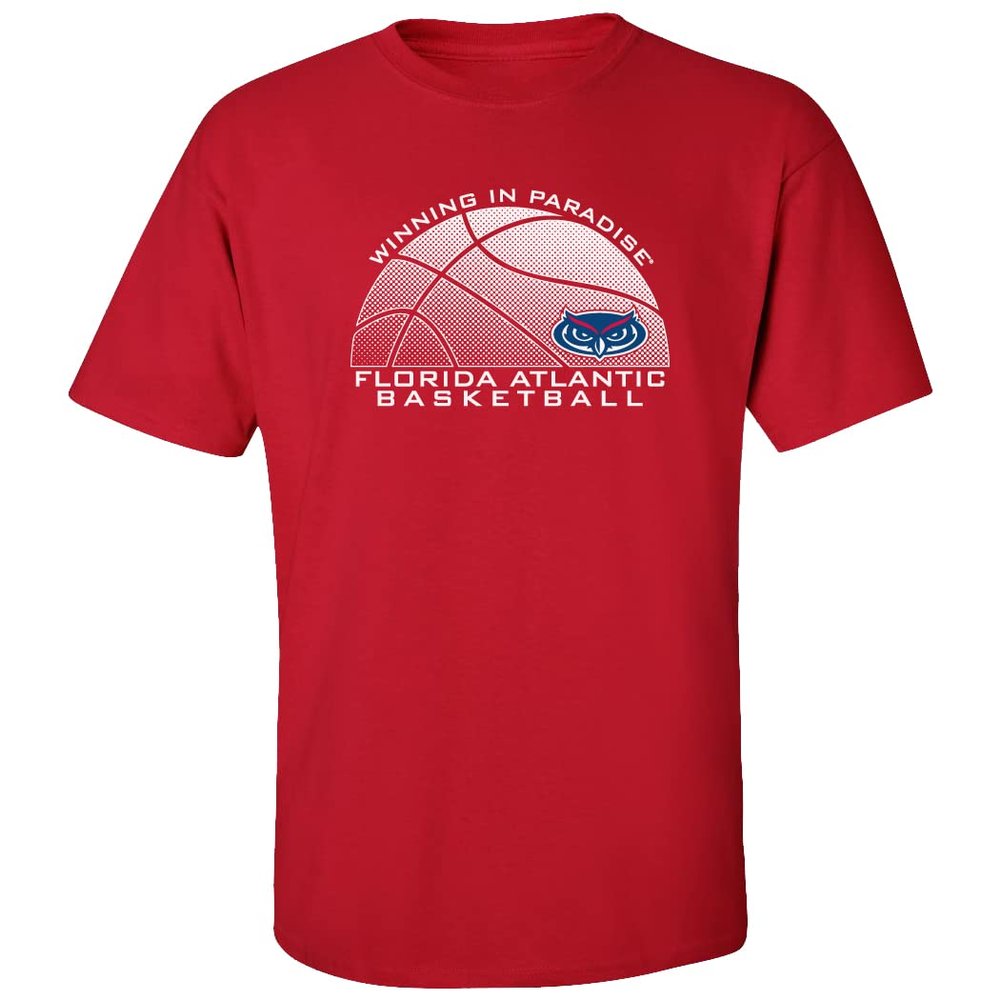CornBorn FAU Shirt - Florida Atlantic Owl T Shirt - FAU Basketball - Red - 4X