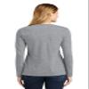 CornBorn Womens Florida Atlantic Owls Tee Shirt - Long Sleeve FAU Logo Winning in Paradise - Gray - Small view 2