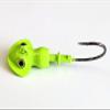 10 Painted Squog Jig Head Striper Bass Squid Lure Ultra Point Hook- Chartreuse 3/4oz view 1