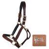 Billy Royal Saratoga Padded Leather Halter for Horses | Grade A Hand-Rubbed Leather | Padded Comfort Design | Adjustable Fit | Brass Hardware for Everyday Use | Size Full Size view 3