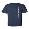 CornBorn FAU Shirt - Florida Atlantic Owl T Shirt - FAU Vertical Palm Tree - Navy Blue - 4X view 1