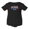 CornBorn Florida Atlantic Owls Onesie - FAU Logo Winning in Paradise - Black - 12M view 1