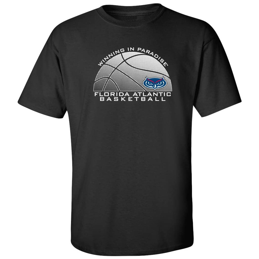 CornBorn Florida Atlantic Tshirt - FAU T Shirt - FAU Basketball - Black - XL