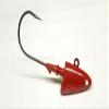 10 "New Shad Jig Head Pompano Fluke Striped Bass Lure Ultra Point Hook-Red 1oz view 1