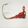 10 "Popeye Jig Heads Striped Bass Grouper Lure Mustad Forged Saltwater Hook-Red 1/4oz view 1