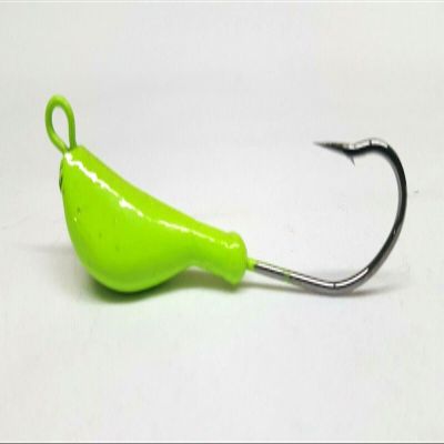 10 "Banana Painted Jig Head Blackfish Striper Walleye Lure Ultra Point Hook -CH 8oz