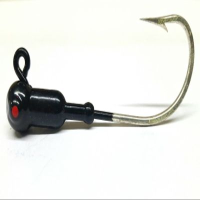 10 "Popeye Jig Heads Striped Bass Grouper Lure Mustad Forged Saltwater Hook-Blk 1/2oz