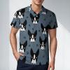 Boston Terrier Dogs Men's Polo Shirts Short Sleeve Sports Golf Shirt Casual T-Shirt Tee Tops XL view 2