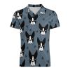 Boston Terrier Dogs Men's Polo Shirts Short Sleeve Sports Golf Shirt Casual T-Shirt Tee Tops XL view 4