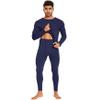 WiWi Thermal Underwear for Men Bamboo Viscose Long Johns Set Soft Warm Base Layer Lightweight Top and Bottom Sets S-XXL, Navy, X-Large view 3