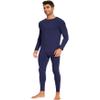 WiWi Thermal Underwear for Men Bamboo Viscose Long Johns Set Soft Warm Base Layer Lightweight Top and Bottom Sets S-XXL, Navy, X-Large view 4