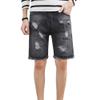 Maiyifu-GJ Men's Ripped Button Up Stretch Short Jeans Casual Distressed Denim Shorts Summer Short Pants with Pockets (Black,34) view 1