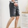Maiyifu-GJ Men's Ripped Button Up Stretch Short Jeans Casual Distressed Denim Shorts Summer Short Pants with Pockets (Black,34) view 4