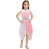 FEESHOW Girls Kids Shiny Sleeveless Asymmetrical Lyrical Dance Dress Ballerina Ballet Dancewear Performance Costumes Light Pink 16 Years view 1