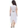 FEESHOW Girls Kids Shiny Sleeveless Asymmetrical Lyrical Dance Dress Ballerina Ballet Dancewear Performance Costumes Light Pink 16 Years view 2