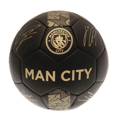 Manchester City FC Phantom Signature Soccer Ball (1) (Matt Black/Gold)
