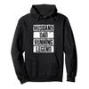 Husband Dad Running Legend Shirt Men Runner Fathers Day Pullover Hoodie view 1