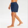 G Gradual Women's 7" Long Swim Board Shorts High Waisted Quick Dry Beach Swimming Shorts for Women with Liner Pockets(Dark Blue,XXL) view 2