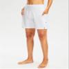 G Gradual Women's 7" Long Swim Board Shorts High Waisted Quick Dry Beach Swimming Shorts for Women with Liner Pockets(White,L) view 2