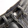 Men's Ripped Distressed Short Pants with Pockets Straight Stretch Jean Shorts Classic Slim Fit Denim Shorts (Light Grey,32) view 4