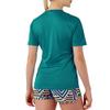 SG Edge Women Essential Short Sleeve Rash Guard Swim Shirt,Tropical Green,Size S view 2