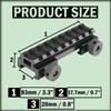 360 Tactical 1 inch High Profile Short Riser Mount Matte Black Picatinny 8 Slot for Scopes and Optics (1/2 Low Profile Riser Mount (2 Pcs)) view 2