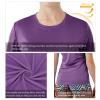 SG Edge Women Essential Short Sleeve Rash Guard Swim Shirt,Berry Conserve,Size M view 4
