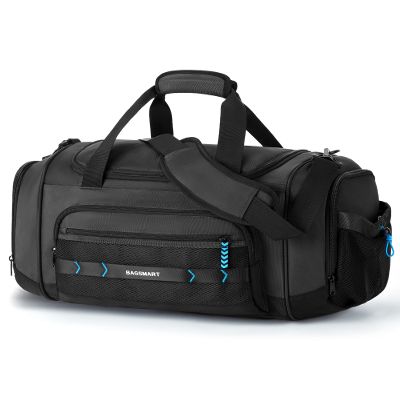 BAGSMART 4-IN-1 Gym Bag for Women Men, TSA Lightweight Duffle Bag for Travel with Shoe Compartment & Wet Pocket, 22L/30L/38L Tactical Backpack with 40oz Water Bottle Holder
