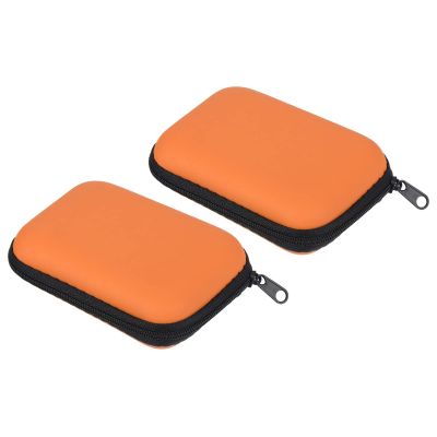 PATIKIL Dart Case, 2 Pack Multi-functional EVA Darts Carrying Storage with Mesh Pockets for Darts, Tips, Flights, Accessories, Orange