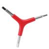 Dilwe Three Way Hex Wrench,Three Way Triangle Wrench Portable Light Weight Three way Inner Hex Wrench for Bicycle Maintance Repairing view 1