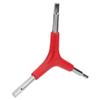 Dilwe Three Way Hex Wrench,Three Way Triangle Wrench Portable Light Weight Three way Inner Hex Wrench for Bicycle Maintance Repairing view 2